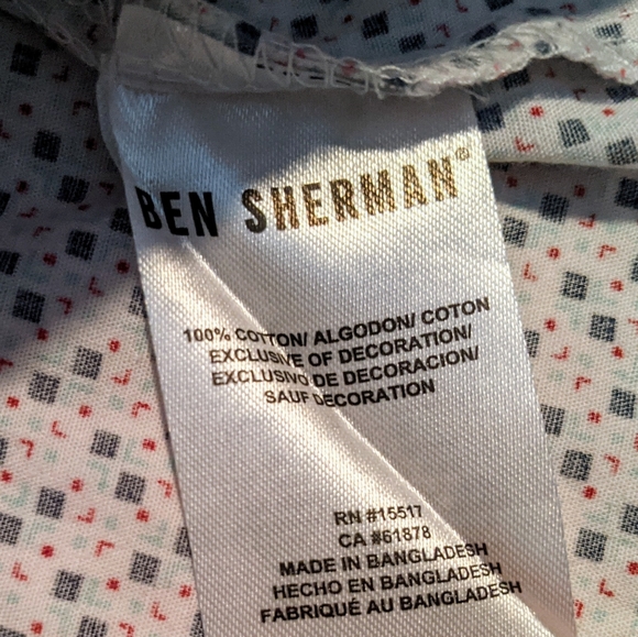 Ben Sherman Boys Button Down Dress Shirt Sz 10/12 - Picture 4 of 4
